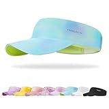 Trodalo Kids Sun Visor Hats for Girls Boys, Lightweight Cooling Stretchy Visor, Packable Sports Hat for Running, Tennis, Golf