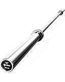 Goimu PB01 7FT Olympic Barbell, Weight Bar with Knurled Grip, 1500LB Capacity Strength Training Deadlift Bar for Squat, Weightlifting, Bench Press, Fits 2-inch Standard Weight Plates, Silver