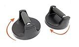 Pushup Rotating Power Bar Grips - Non Slip Swiveling Grip Handle Push up Stands For Fitness Workout Home Gym - Eliminates Strain - 2 pack