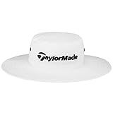TaylorMade Golf Standard Eyelet Bucket HAT, White, Large/Extra Large