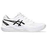 ASICS Men's Gel-Dedicate 8 Tennis Shoes, 11.5, White/Black
