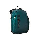 WILSON Blade V9 Super Tour Tennis Backpack - Holds up to 2 Rackets, Green/Black