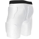 ciseroye Football Girdles for Men Basketball Padded Shorts with Pads Girdle Football Mens Basketball Padded Compression Shorts Men for Baseball Rugby Soccer Hockey (Large)
