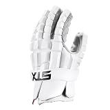 STX LZR Lacrosse Gloves, Small, White, Pair