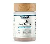 Snap Supplements Irish Sea Moss with Bladderwrack, Burdock Root & Iodine – Natural Sea Moss Supplement to Support Gut Health, Energy & Healthy-Looking Skin, 60 Vegan Capsules (1 Month Supply)
