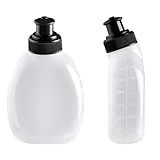 Azarxis Running Water Bottles Flask BPA Free Leakproof Hydration Vest Packs Waist Belt Replacement for Triathlon Marathon Hiking Cycling Climbing Jogging Runner (175ml / 5.9oz - 2 Pack)