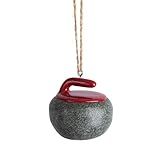 Abbott Collection Curling Rock Ornament-1.5" D