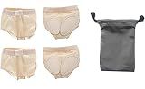 Dance Paws Pad Foot Thongs [2 pairs] (with a Nylon Bag). Dance Paws, Lyrical Dance shoes, Yoga foot wear, Ballet Paws (Light Beige/Light Beige, Large)