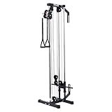 Valor Fitness Wall-Mounted Cable Machine – Dual Pulley System for Home Gym, 16 Adjustment Positions, Compact Strength Training Equipment for Small Spaces, LAT Pulldown & Total Body Workouts