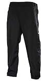 Funny Guy Mugs Tear Away Pull On Pants - Post-Surgery Snap Button Tearaway Elastic Waist Pants - Retro Windbreaker Pants (Black, Large)