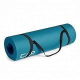 CAP 1/2" Thick Yoga Mat, Exercise & Workout Mat with Strap, Teal