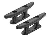 SEAFLO 5" Boat Cleat Black Nylon Dock Cleat Kayak Cleat(5", 2-Pack)