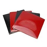4 Pcs Table Tennis Rubber Sponge 2.2mm Table Tennis Bat Replacement Rubbers Sheet Table Tennis Accessories For Speed And Precision Red/Black