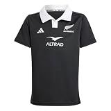 adidas Kids Boys All Blacks Rugby Aeroready Short Sleeve Jersey Casual - Black - Size M