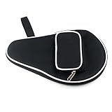 Ochine Table Tennis Racket Case Cover Ping Pong Paddle Carry Bag with Ball Storage Pocket Table Tennis Racket Cover Ping Pong Paddle Case Table Tennis Paddle Cover for Blade with Bonus Ball Storage