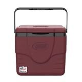 Coleman Chiller 9qt Portable Cooler with Ice Retention and 2-Way Heavy Duty Handles, Leak Resistant, Great for Camping, Concerts, Sports, and More, Cranberry
