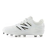 New Balance Men's Fresh Foam 3000 V7 Molded Baseball Shoe White/Black