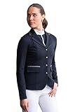 HORZE Nova Womens Equestrian Show Coat | Horse Riding Competition Jacket - Dark Navy - 10