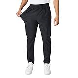 Ultra Performance Men's Athletic Jogger Pants – Stretch Nylon Gym Pants, Active Workout Joggers with Pockets for Men Black