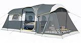 UNP Camping Tent 8 Person Waterproof Big Tunnel Tent with Screen Porch