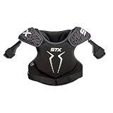 STX Stallion 75 Lacrosse Shoulder Pad, Black/Gray, Medium