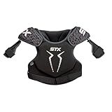 STX Stallion 75 Lacrosse Shoulder Pad, Black/Gray, Medium
