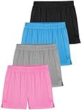 Resinta Girls Athletic Mesh Shorts Basketball Soccer Active Sports Gym Shorts for Youth Kids