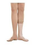 Stelle Girls Women Ballet Dance Convertible Tights Ultra Soft Pro Transition Tights (Tan, 8-10years)