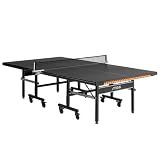 STIGA Carbon Series Indoor Ping Pong Tables with 15mm - 18mm Performance Top, QuickPlay Assembly, Built-in Ball Storage, Foldable Playback Mode & Lockable Casters