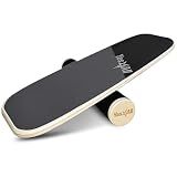Yes4All Balance Board, Surf Balance Board Trainer For Adults With Adjustable Stoppers, Improve Balance, Agility & Core Strength