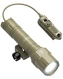 Feyachi Rifle Light 1200LM 22500Candela WL25 Tactical AR Flashlight LED Outdoor Light with Pressure Switch & Picatinny/Mlock Rail Mount, 3 Modes - High/Low/Strobe
