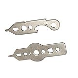 hhfvvda 2-Pack Silver Tone Dart Wrench Tool Kit – Multi-Purpose Accessories for Aluminum Rod & Dart Head Tips – Tighten/Loosen with Precision for Professional Maintenance