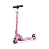 Jetson Jupiter 2-Wheel Light-Up Kick Scooter, Foldable Scooter for Kids with Light-Up Stem, Deck & Wheels, Adjustable Handlebar, 4-Inch Kinetic Wheels, Age 5+, (Pink)