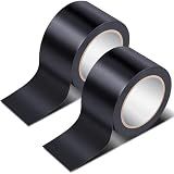 Pangda 2 Rolls Dance Floor Vinyl Tape Black 36 yd x 3 in Durable Tape Splicing Strong Adhesion No Residue for Gym Dance Room Restaurants Kitchen Floor Safety Marking