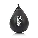 Fairtex SB2 Microfiber Muay Thai Boxing Speed Bag - Black
