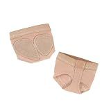 Caplancy Dance Foot Undies Thong Half Sole Undies Shoes Lyrical Dance Paws Pads Ballet Belly Contemporary Dance Shoes for Women Girls Fitness Toast PA