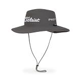 Titleist Men's Tour Aussie Golf Hat, Charcoal/White