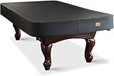 BEARCOVER Heavy Duty Leatherette Billiard Pool Table Cover, Waterproof & Tearproof Cover for Pool Table 7/8/9FT (Black Charcoal/Matte, 8FT-(100"LX 56"WX 8“H))