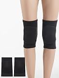 SUJAYU Knee Pads for Women, Dance Knee Pads Wrestling Knee Pads Basketball Knee Pads Volleyball Knee Pads for Women, Knee Protector Soft Knee Pads for Work (Black, M)