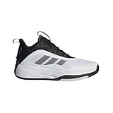 adidas Men's Own The Game 3.0 Basketball Sneaker, White/Black/Black, 9.5
