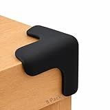 Corner Protector for Baby, 8 Pack EVA Foam Baby Proofing Corner Guards, Soft Y-Shaped Furniture Edge Protectors for Tables and Sharp Corners, Tear-Resistant Updated Design, Black