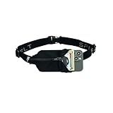 SPIbelt Running Belt Original for Women Men, Phone Holder for Running, Running Fanny Pack, Holder for Phone, Running Waist Pack, Adjustable Waist, [Fits All Phones]. Black with Black Zipper