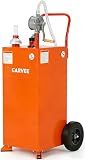 Garvee 30 Gallon Fuel Caddy with Transfer Pump, Orange