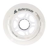Rollerblade Moonbeam 80mm/82A LED Wheel 4-Pack, WHITE