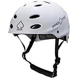 Pro-Tec Ace Water Wakeboarding Helmet, Ideal for Wakeboarding, Kayaking, Whitewater Rafting or Kite Surfing, – Large – White Gloss