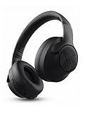 TREBLAB Z2 – Hybrid Active Noise Cancelling Wireless Headphones for Gym & Sports Workout, Lightweight Foldable, 58H Battery, Deep Bass, Over Ear Headphones Wireless Bluetooth with Mic for Travel