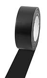 Champion Sports Vinyl Tape, 2” Wide x 60 Yards Long, Black - Durable Floor Marking Tape - Schools, Gyms, Restaurants