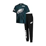Ultra Game Youth NFL Official Super Soft Jersey & Jogger Sweatpants Set, Philadelphia Eagles, Team Color, 14-16