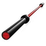 RitFit 7FT Olympic Barbell Bar, General Purpose Weight Bar Suitable for Olympic Lifts and Power Lifts, 1200LBS Capacity