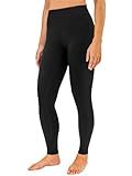 SIS QUEEN Leggings for Women 25" High Waisted Workout Yoga Pants with Pockets Tummy Control Butt Lifting Soft Compression Gym Running (US, Alpha, Medium, Regular, Regular, Black)